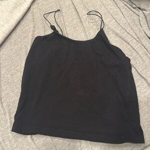 Black spaghetti strap tank top